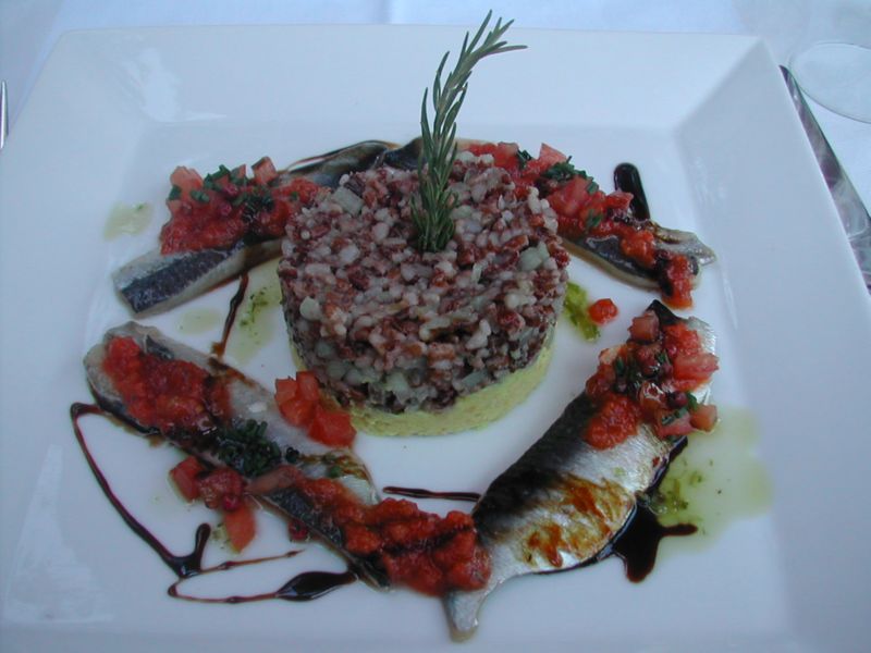 sardine starter in the Corbieres